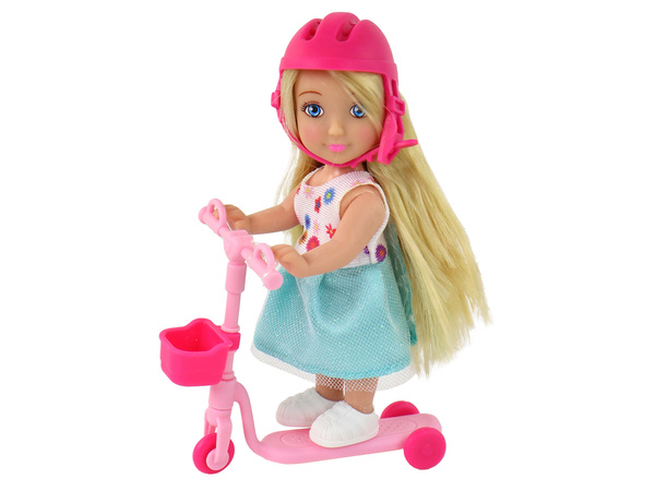 Anlily Children's Dolls Mother and Daughter Blonde Hair Scooter 8 El.