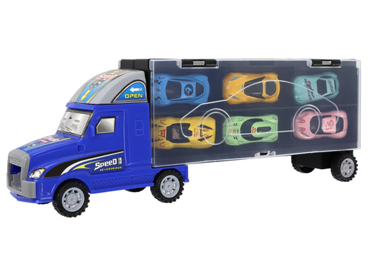 Auto Tir Anhänger + 6 Autos Ein Anhänger in Form eines Koffers 