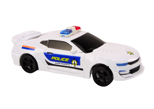 Auto-Robot 2in1 Transformation Polizeiauto Weiß