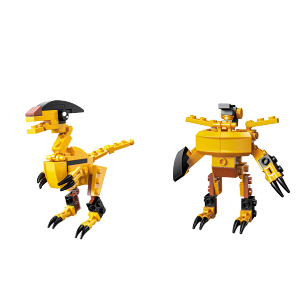 Dinosaurier Roboter 2in1 Bausteine 57-70 Stück Mix