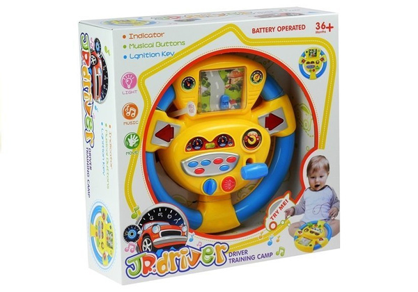 Interactive Steering Wheel For Kiddie Sounds