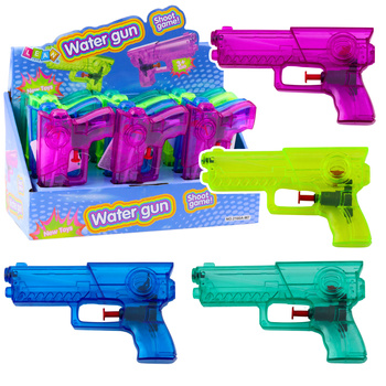 Small Transparent Water Gun Pink Blue Green Mix