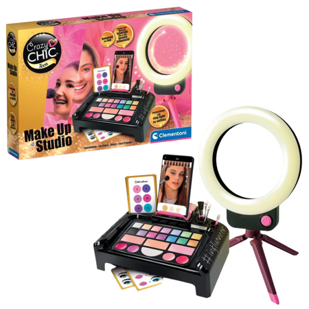 Crazy Chic Make-Up Set Studio Make Up Phone Holder Clementoni 16653