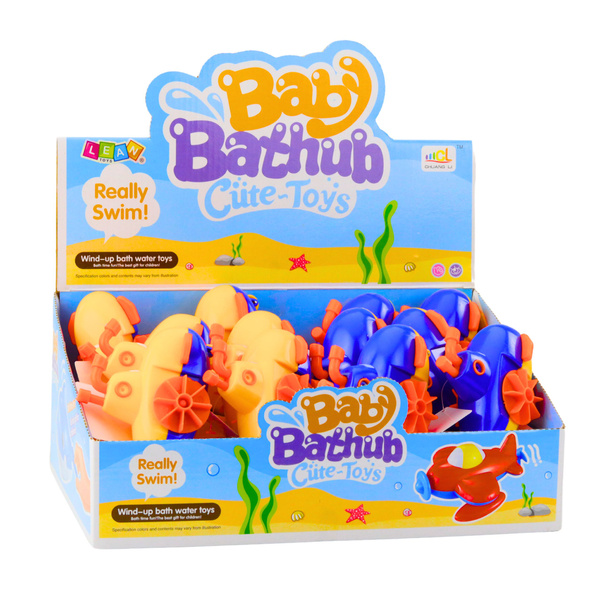 Wind-up Bath Toy Submarine Yellow Blue Mix