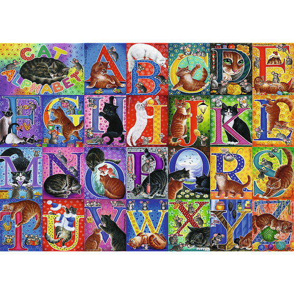 Puzzle - 500 - Cat Alphabet Trefl 37527