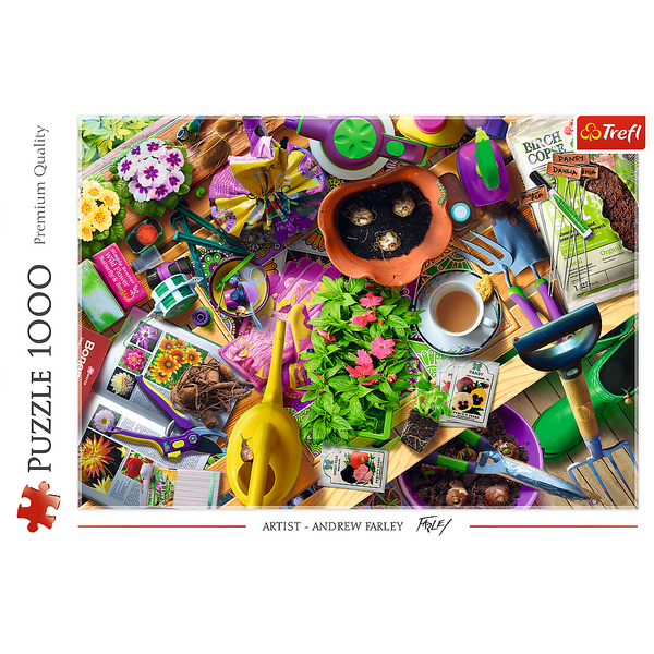 Puzzle - "1000" - Gartenaufräumen Trefl 10927