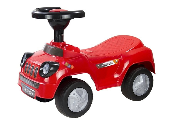 Rutschauto für Kinder Rot fröhliche Klänge Spielzeug für Kinder ab 18 Monaten