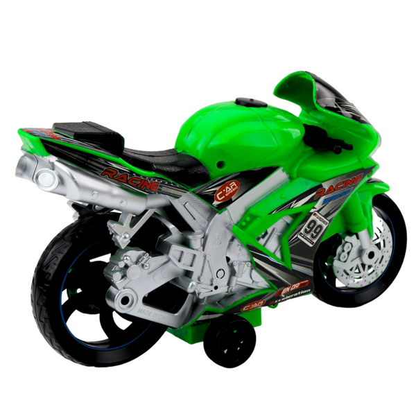 Racing Bike Racer Drive Lights Sounds Green