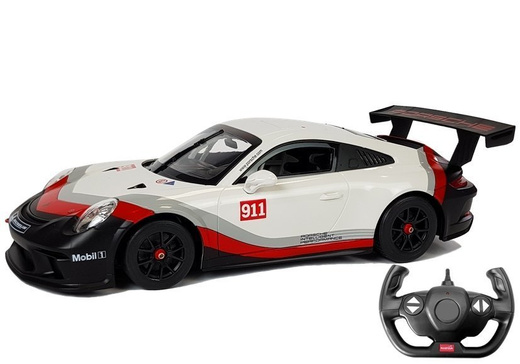 Auto R/C Porsche 911 GT3 CUP Rastar 1:14 Weiß