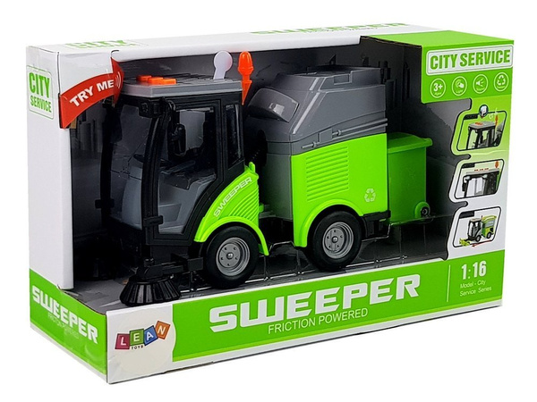 Rubbish Sweeper with Sound and Moving Parts Friction Drive 1:16