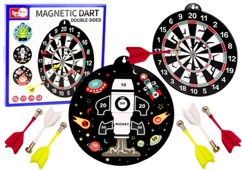 Double-sided Magnetic Disc Racket Darts 6Pcs