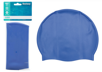 Purple Bestway 26006 Silicone Bathing Cap