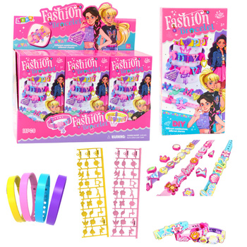 DIY Armband Set Anhänger Buchstaben Muster 4 Verstellbare Armbänder