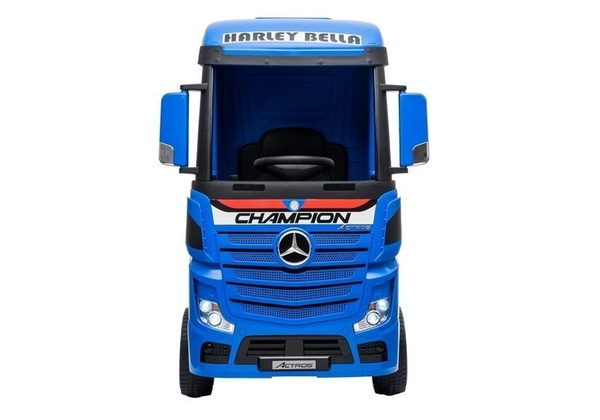 Kinderauto Mercedes Actros Blau lackiert