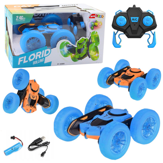 Stunt-Auto ferngesteuertes RC-Car 360° Blau