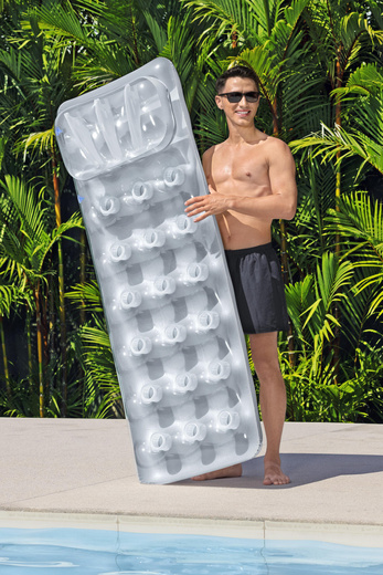 Inflatable Swimming Mattress Gray 188 x 71 cm Bestway 43024