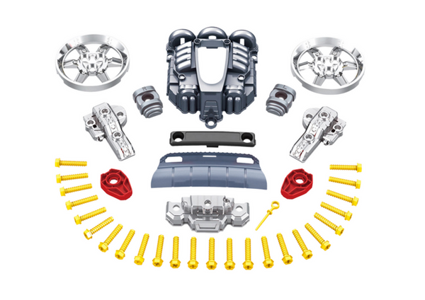 Truck Engine Disassembly DIY Kit Red Workshop