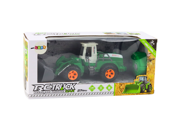 Excavator Loader R/C Remote Control Elevating Arm Green
