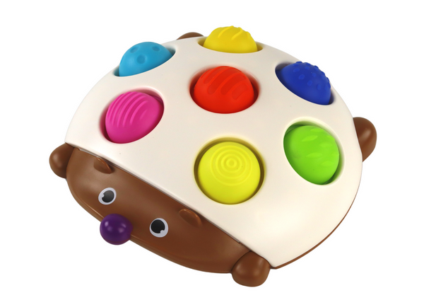 Igel-Sensorspielzeug-Lerntafel mit Tabs