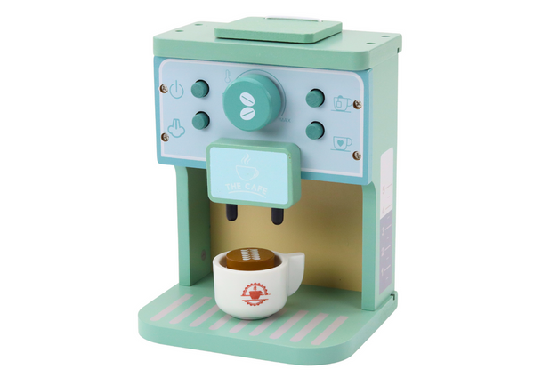 Wooden Coffee Machine AGD Milk Cup Set