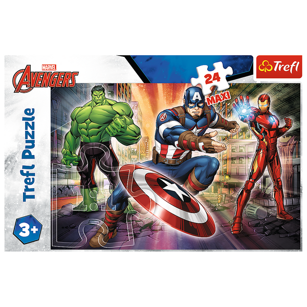 Puzzle - "24 Maxi" - In der Welt der Avengers Trefl 14321
