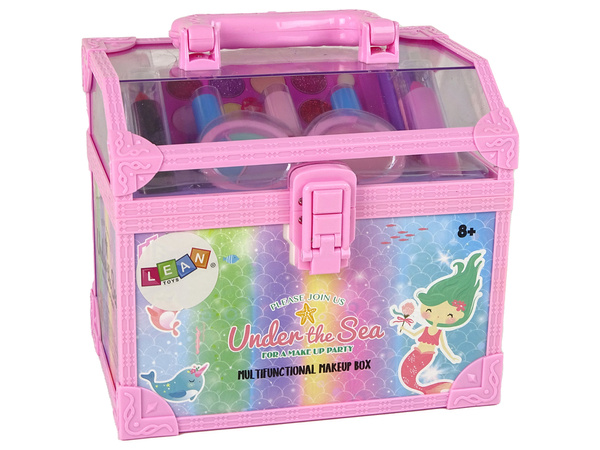 Beauty Set Nagellacke Lidschatten Rosa Kofferraum