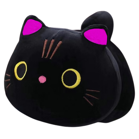 Plüsch-Maskottchen Kuscheltier Schwarze Katze 18cm
