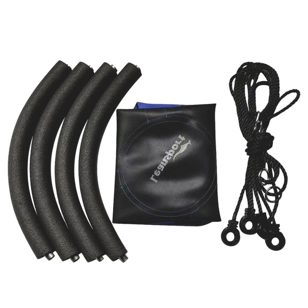 Garden Swing Stork's Nest For Children Blue 80cm