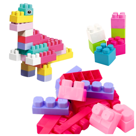 Blocks In Box Large Construction Set Colorful 40pcs.