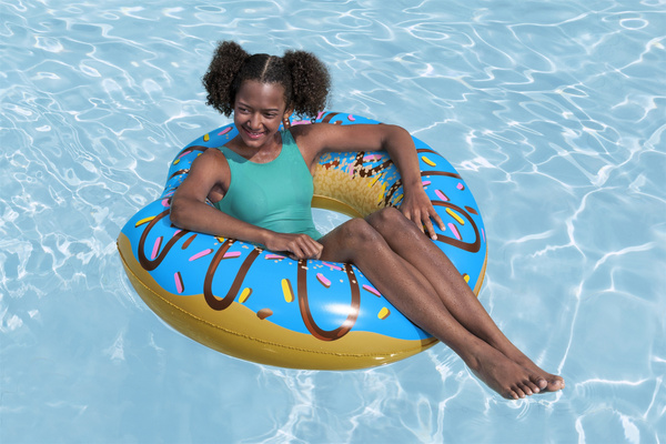 Donut Swimming Ring Donut Blue 107 cm Bestway 36118