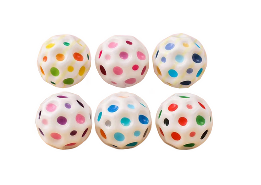 Space Kneading Hüpfball mit Grübchen, weiß, 7 cm