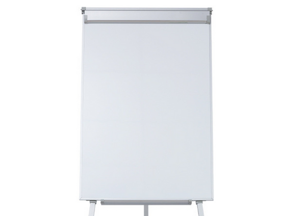 Magnetische Flipchart-Tafel auf Stativ, weiß, 70 x 100 cm