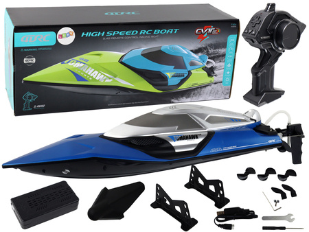 Motorboat R/C 2.4G Lights 30 km/h Blue