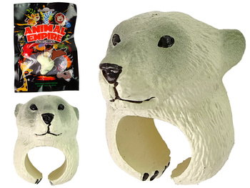 Hand Ring Educational Animals Bear White