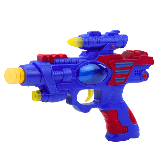 Space Gun Weapon Red Blue Lights Sounds