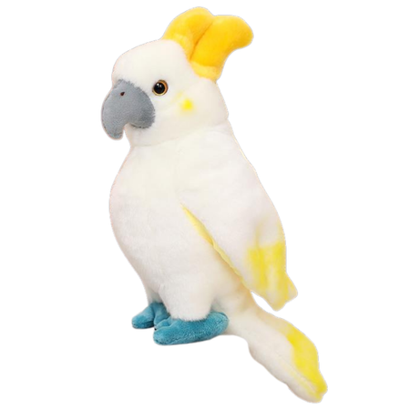 Plush Mascot Cuddly Toy Parrot Cockatoo White 35cm