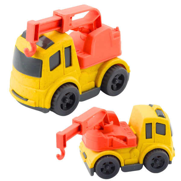 Construction Vehicle Set: Cars, Concrete Mixer, Truck with Hook, BIOPlastic