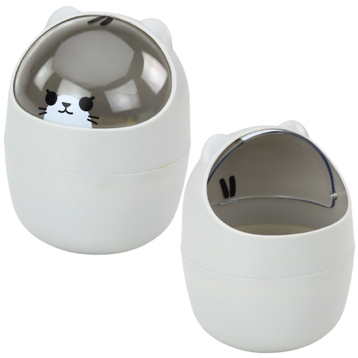 Mini Teddy Bear Basket for Desk Table Graphite Gray 1L 16cm