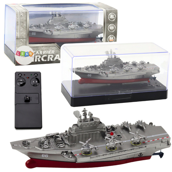 Militärschiff Ferngesteuertes Boot RC Silber 15cm