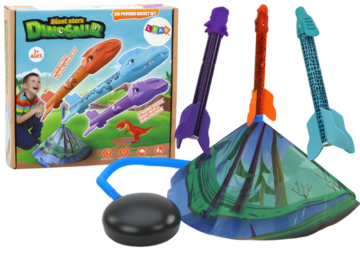 Raketenwerfer-Spiel Dinosaurs Forest Colorful Push Up