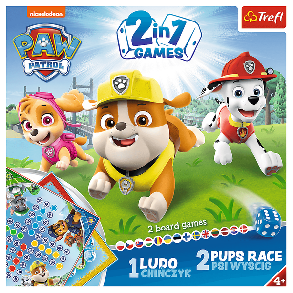 Board Game 2in1 Ludo Paw Patrol Trefl 01896