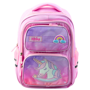 Unicorn School Backpack Chest Strap Pink 20L