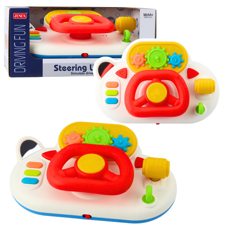 Driving Simulator for Toddlers Interactive Steering Wheel Lights Sounds