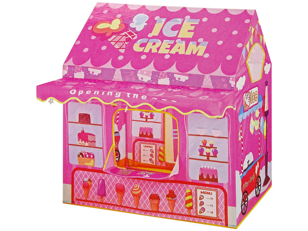 Princess Ice Cream Tent Ice Cream Shop for Kids Pink Lights Stars