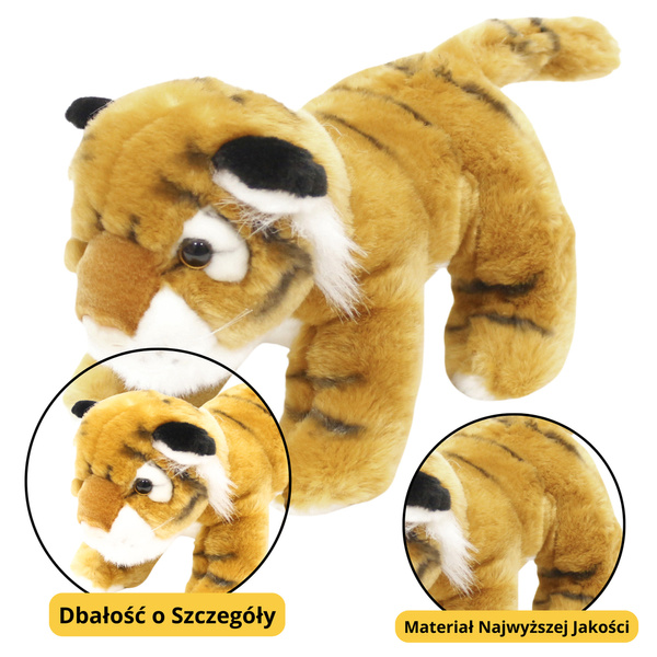 Plüsch Maskottchen Kuscheltier Tiger Katze Braun 25cm