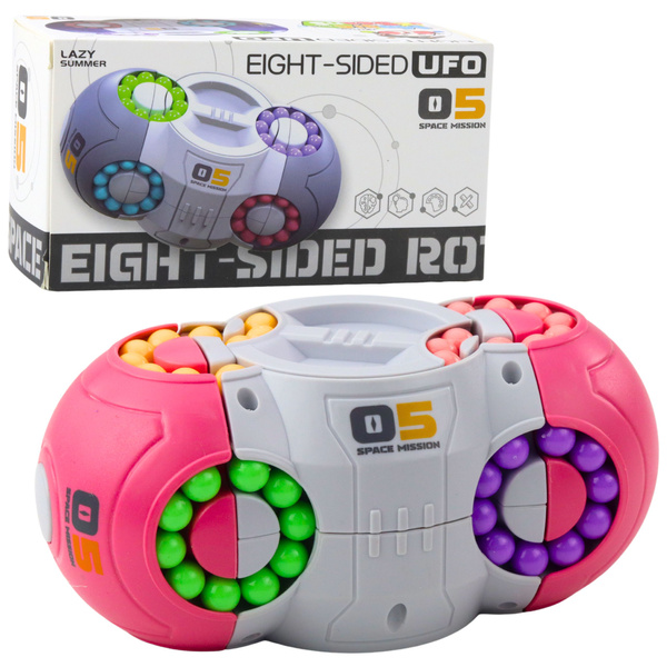 Logic Game Puzzle Ufo Magic Rotating Capsule Pink
