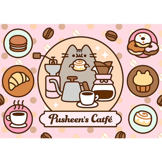 Puzzle - 500 - Pusheen in the cafe Trefl 37528