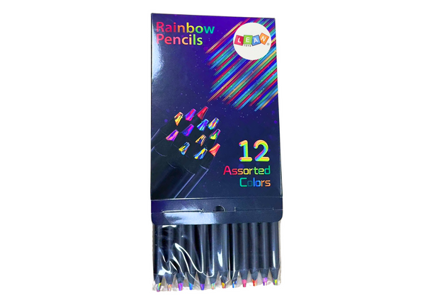 Set of Multicolored Pencils Creative Round Pencils 12 pcs.