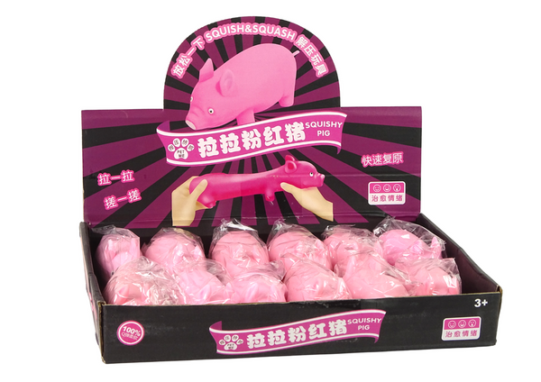 Flexible Pink Squishy Pig Sensory Toy