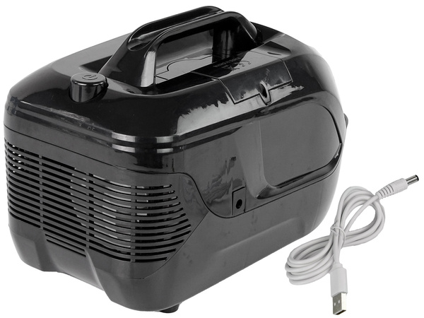 Battery operated soap bubble machine